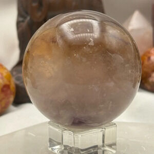 Fluorite Sphere Yellow & Purple